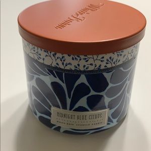 NWT Midnight Blue Citrus Bath & Body Works Candle